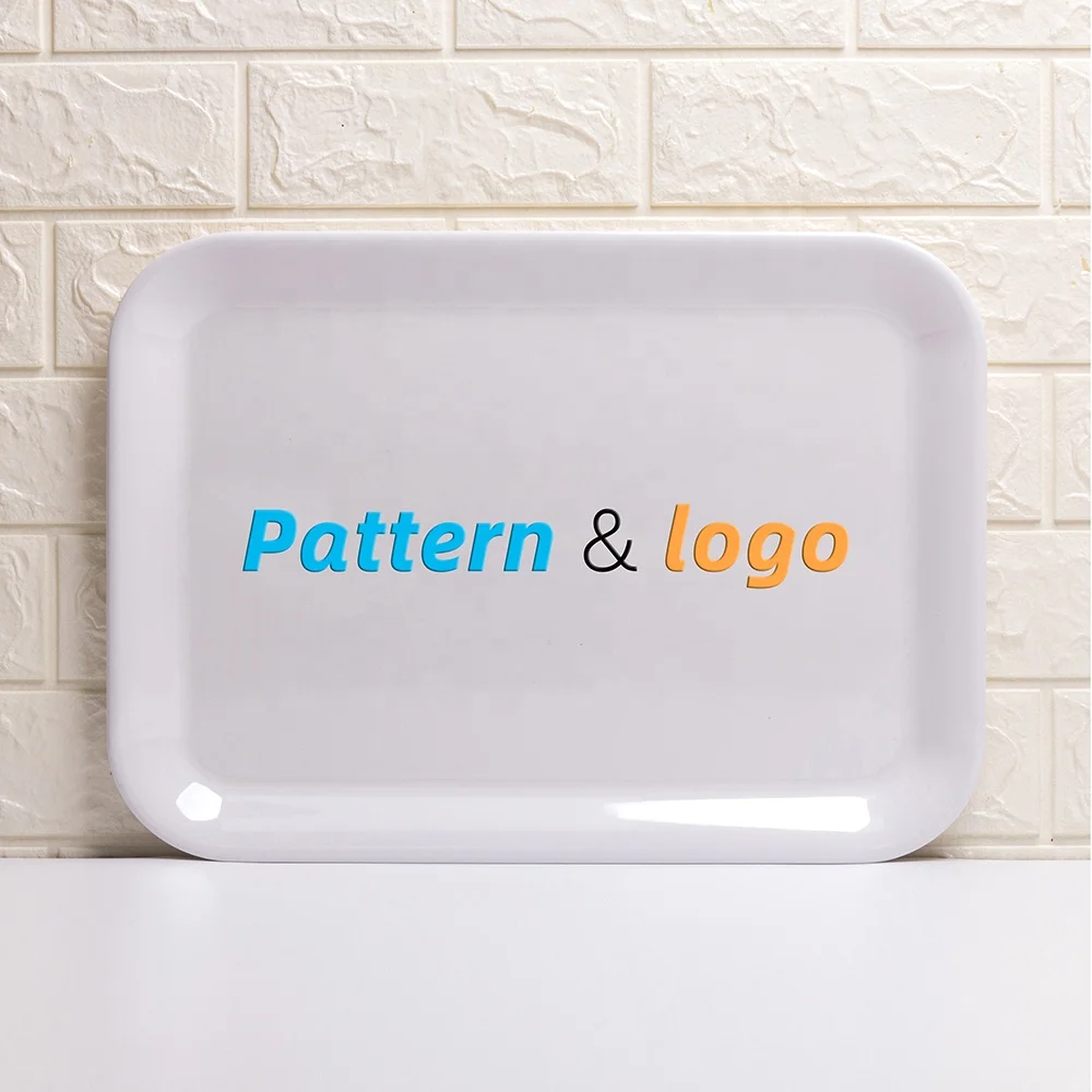 Melamine Tray for Food Display In Supermarket Cake Shop Serving Tray Bread Cake Coffee Table Tray