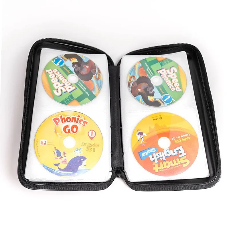 80 Cd Storage Bag Cd Wallet Case Car Disk Holder DVD Organizer Travel Purses Cd Pouch Portable Storage Box