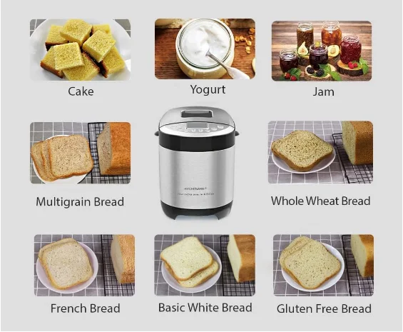 KITCHENARM 29-in-1 SMART mixer machines for bread baking home use in china with Gluten Free Setting