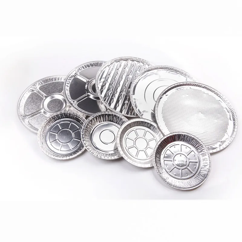 YB92A 12-Inch Disposable Pizza Tray Food Use Foil Containers for Serving Cooking Reheating Baking Wholesale