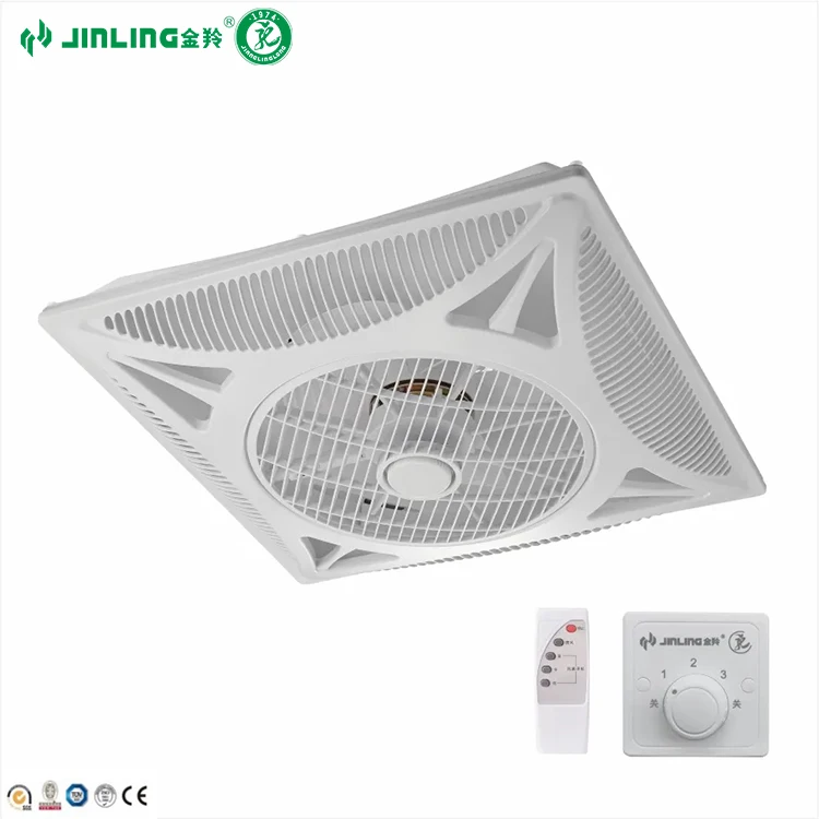 JINLING ceiling fan 60*60 integrated ceiling fan embedded gypsum board energy-saving remote control FD-35 remote control model