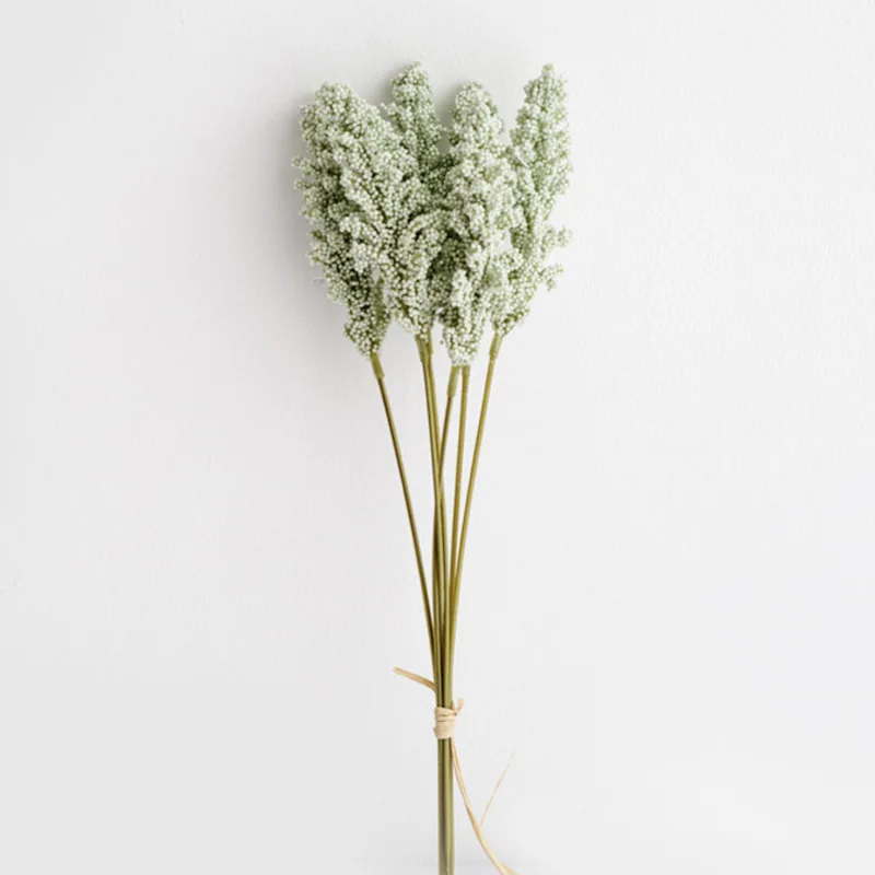 Cheap Artificial Flower 6 Pieces /Bundle PE Lavender Wholesale Plant Wall Decoration Bouquet Material Manual Diy Vases for Home