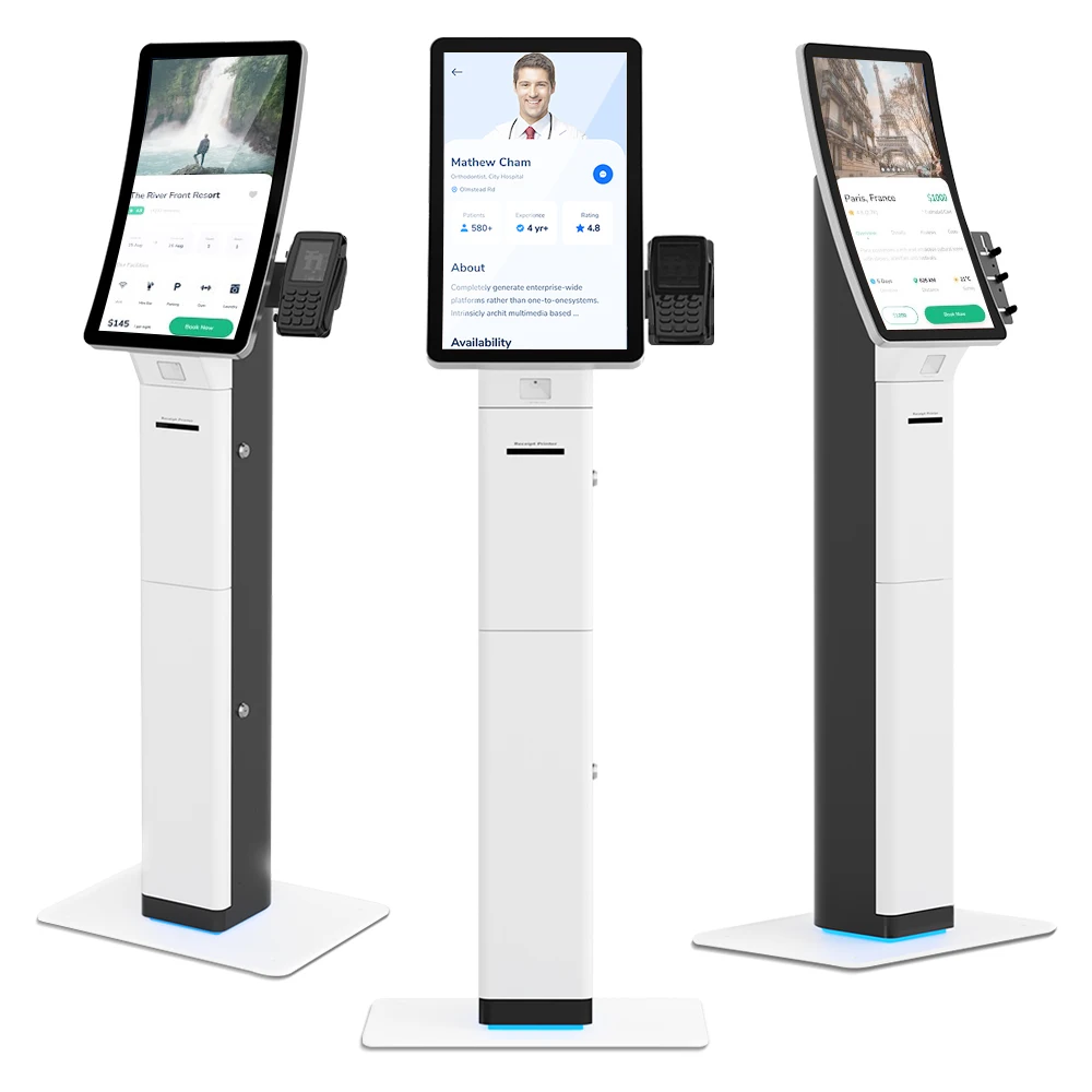 Usingwin 23.6' Smart Restaurant Order POS Payment Terminal kiosk Self Service Touch Screen