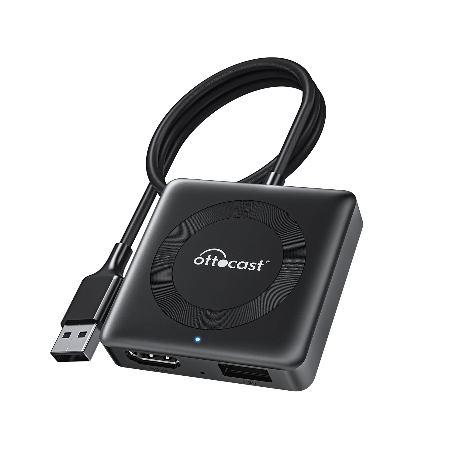 Ottocast Car TV Mate Pro AI Box Carplay Multimedia Adapter HDMI input Wired CarPlay for Cars Media Play Fire TV Stick