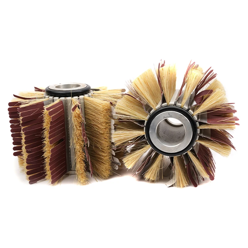 Woodworking polishing wheel brush sisal/sandpaper brush for sanding machine MDF side sander