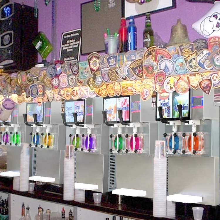 Double bowls ETL CE totally-enclosed Stoeling Zamboozy Adult Slushie Freezer/premium frozen cocktail machine/beer milk shake
