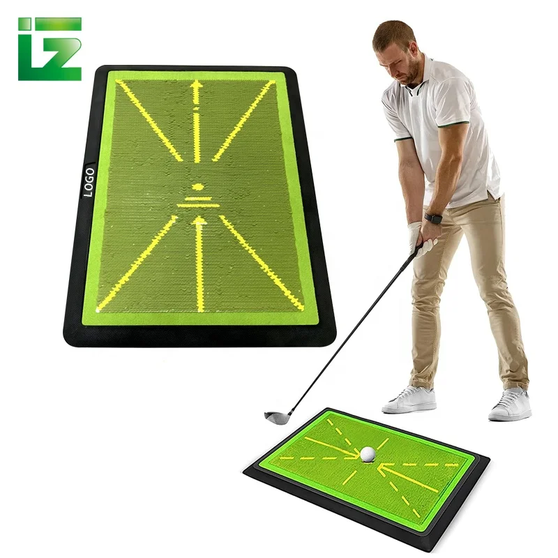 New Design Golf Swing Track Mat Mini Golf Training Mats Swing Detection Batting Sequin Track Detection Mat Golf Training Aids
