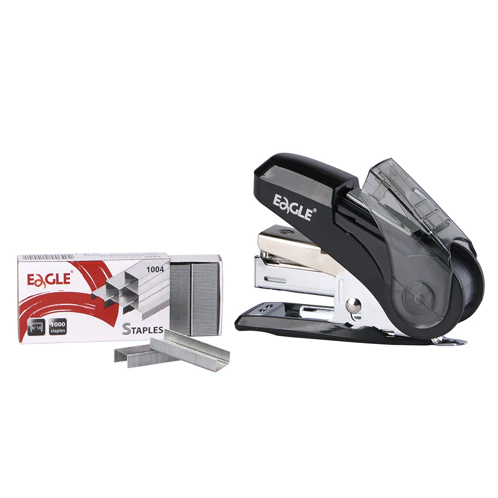 Hot Sale Office Stationery Eagle TYSS010 stapler plastic 87g hand stapler  with multiple colors mini stapler For Office