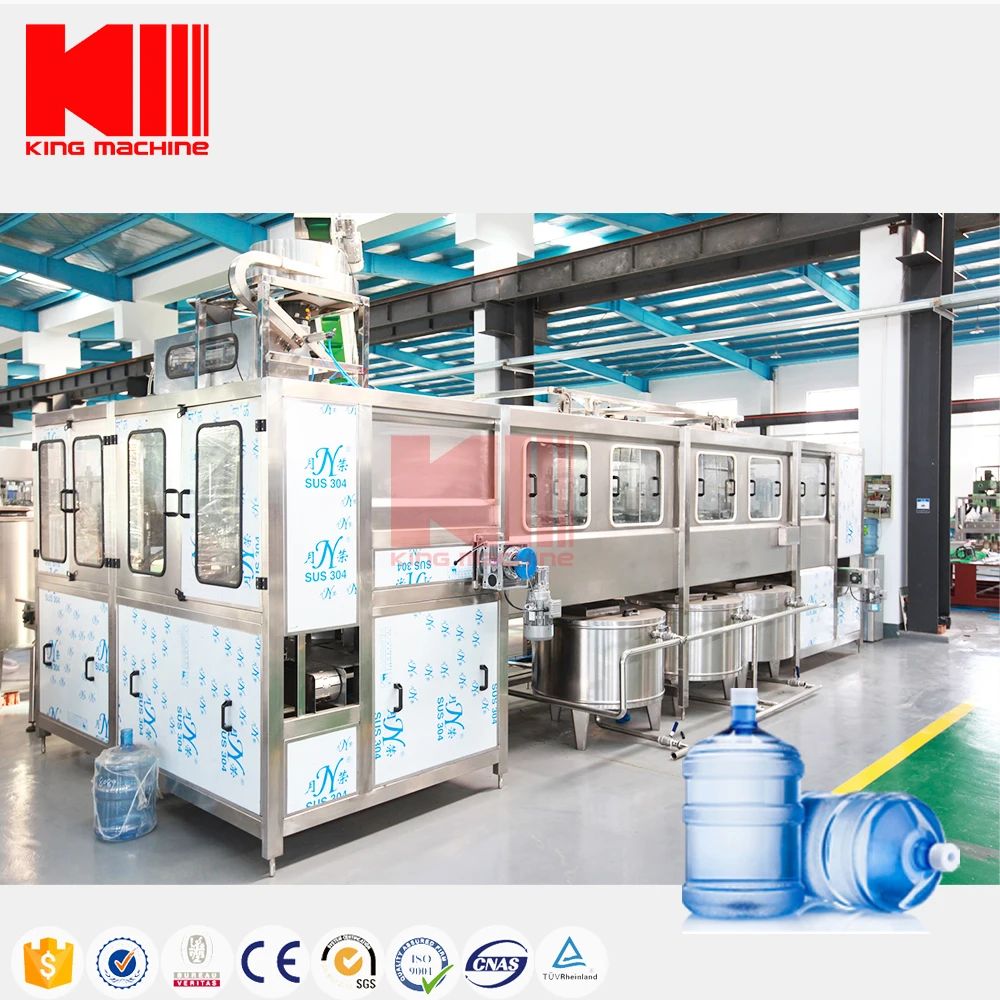 Factory wholesale automatic pure water 5 gallon 20 liter bottle filling capping machine