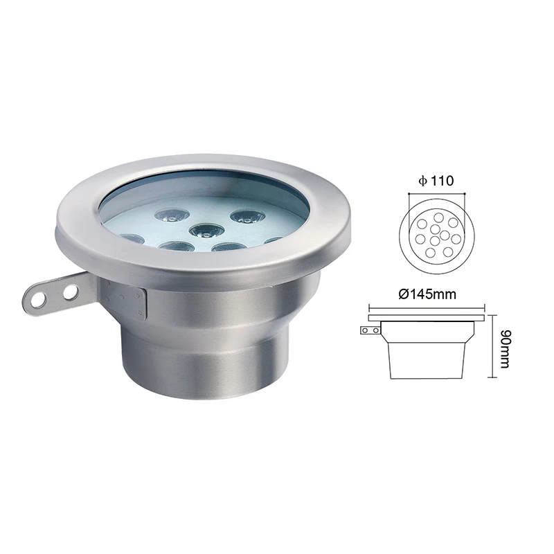 
Wholesale high quality 9w rgbw dmx512 pool lights led underwater swimming pool lights for swimming pool fountain 