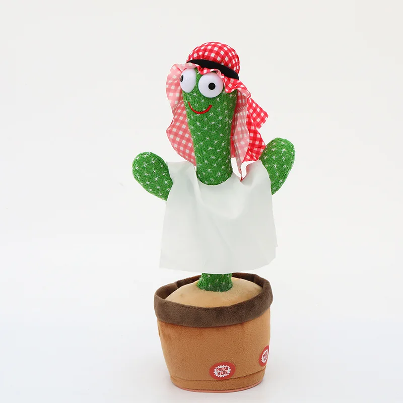 2022 Wearing Traditional Mexican Costume Speaking Electronic Dancing and Singing Plush Twisting Cactus
