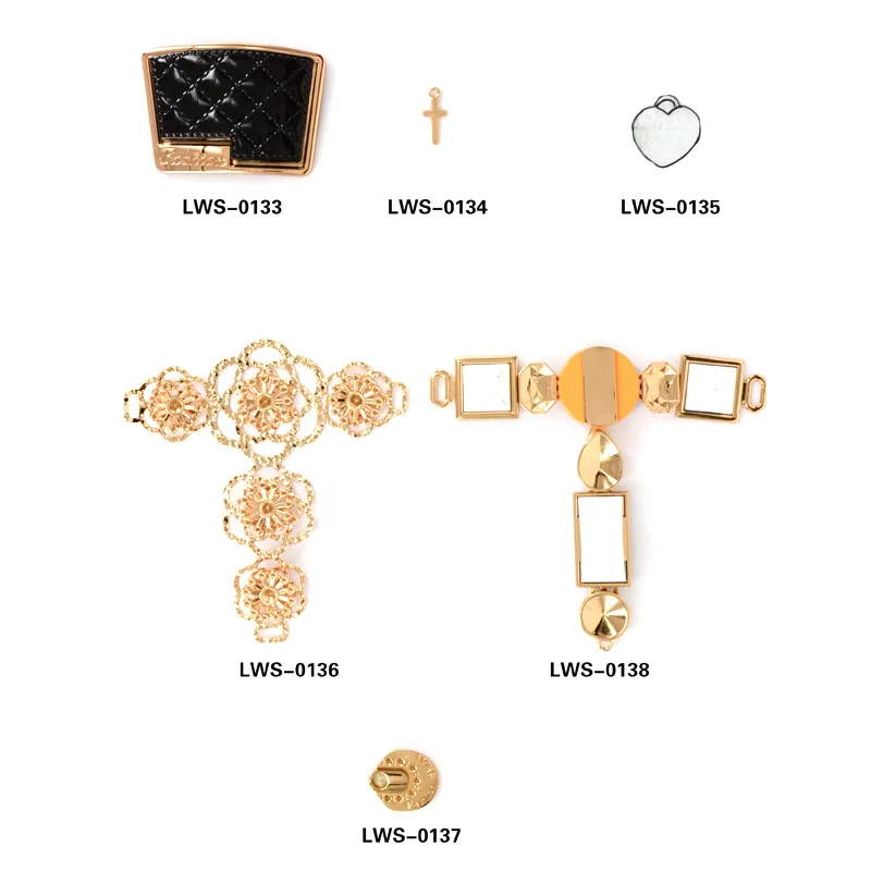HJ   Metal Shoes Buckles Fashion Accessories For Shoes Metal Accessories For Shoes