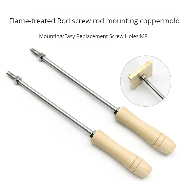 Custom brass logo label Brass wooden handle Hot Stamp Bread Bakery stamp