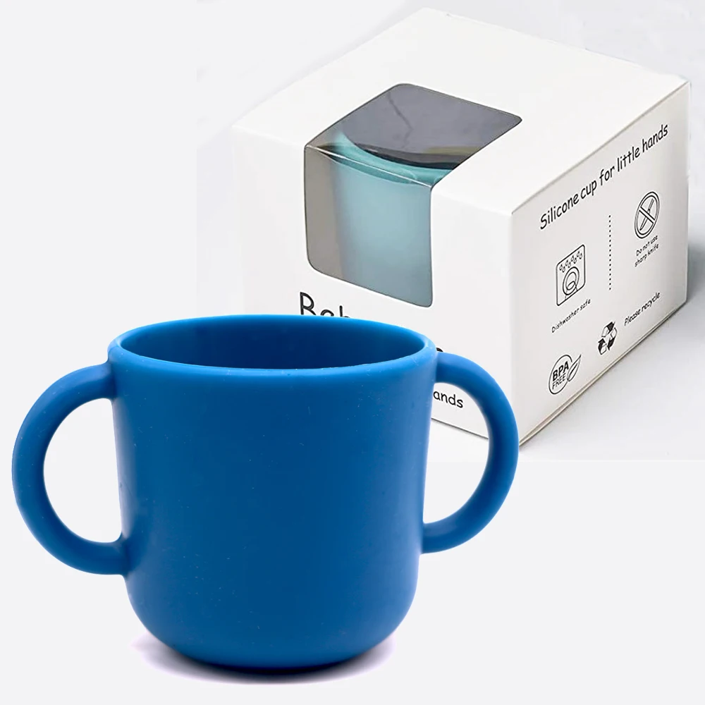 Manufacturer Unique Silicon Feeding Babies Feeder Training Cup 360 Trainer Wholesale BPA Free Sippy Cup Bebe Milk Baby Bottle