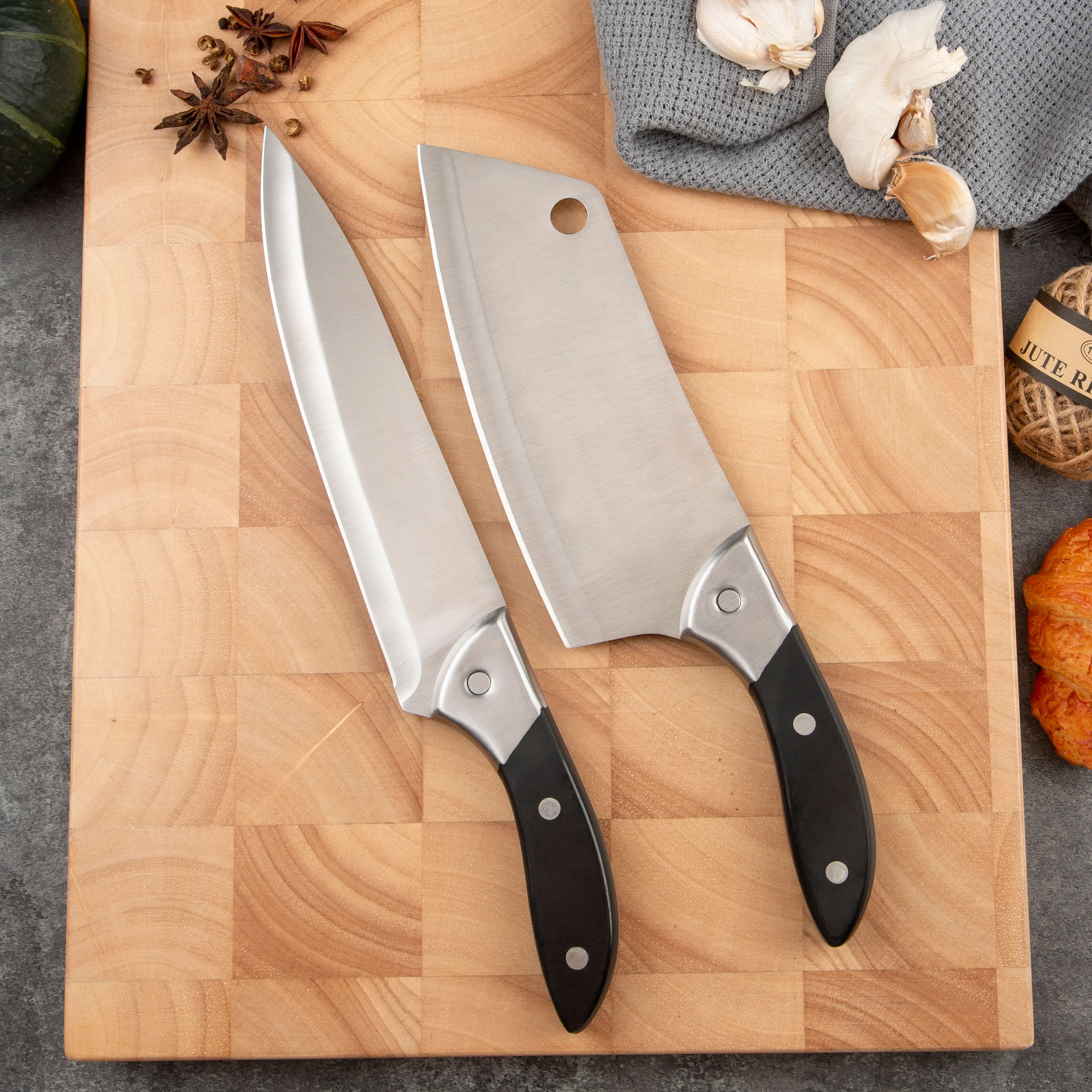 5 PCS Multi-Functional Kitchen Chef Knife Set New Stainless Steel Custom Logo Household Bone Fruit Paring Knife Made Steel Metal