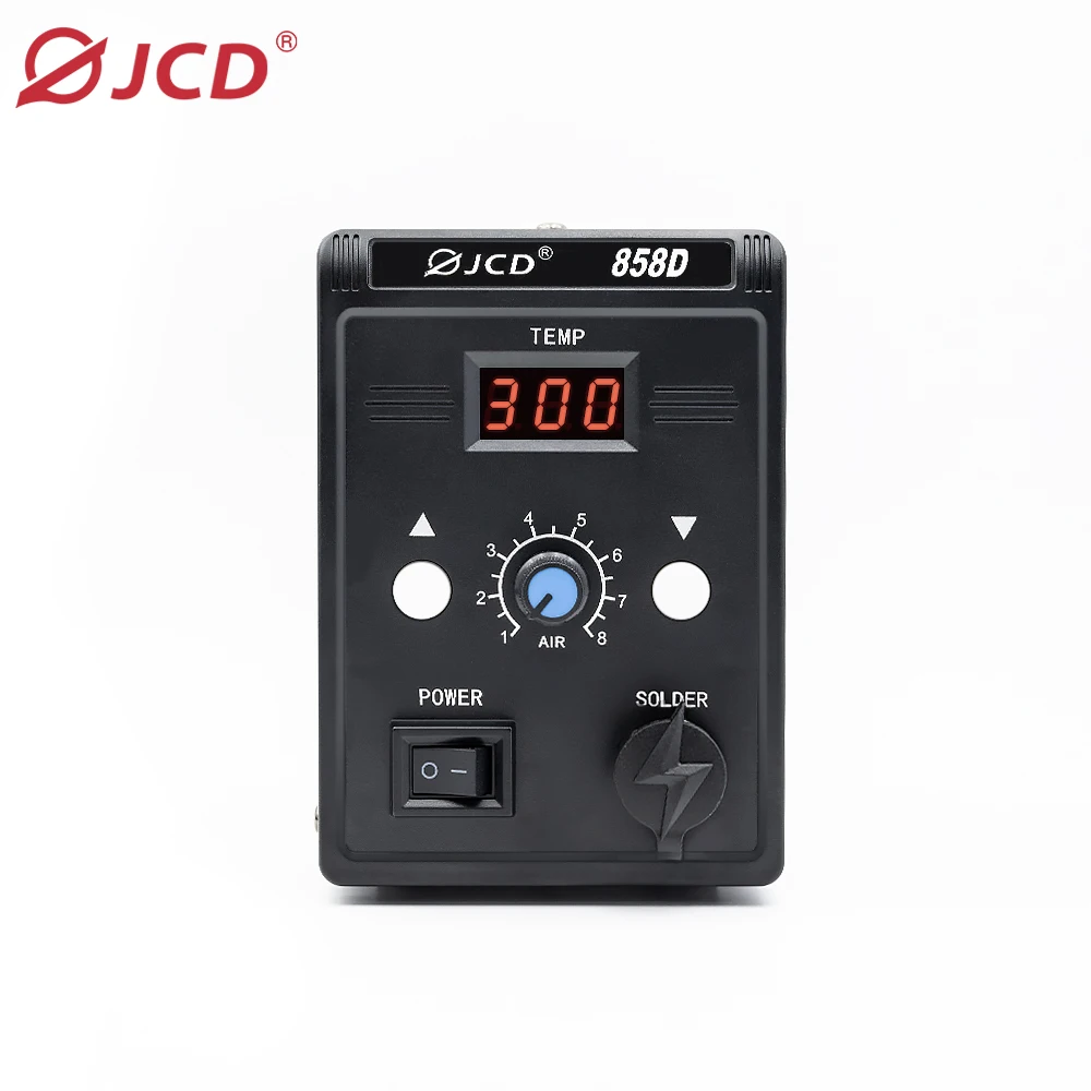 JCD 858D-B Soldering Station Rework Station Hot Air Gun Welding Repair Soldering Iron Tools 2 in 1 LED Digital Station 700W