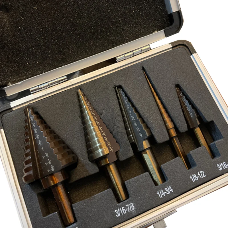 metric size step drill bit metal step drill bits metric self-starting x3 titanium