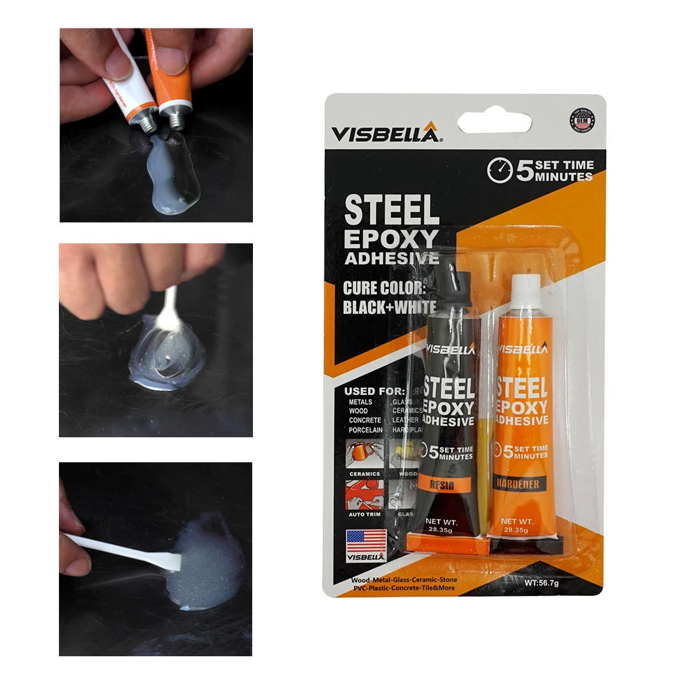 Visbella  epoxy resin double component Room Temp fast curing sealant AB glue sealent