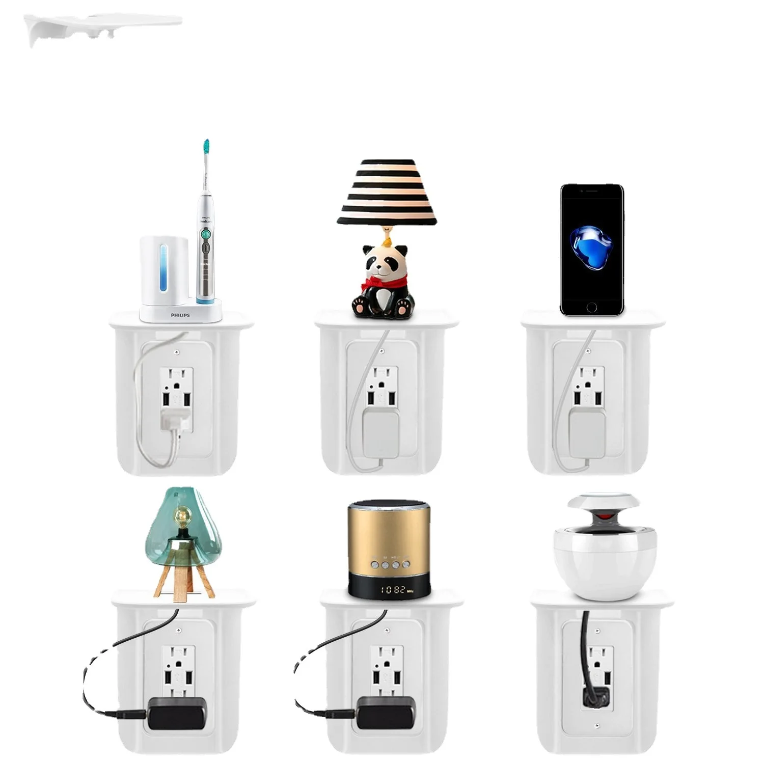 Buy Wall Socket Usb With Shelf,Wall Outlet Extender,Wall Outlet Extender With Usb