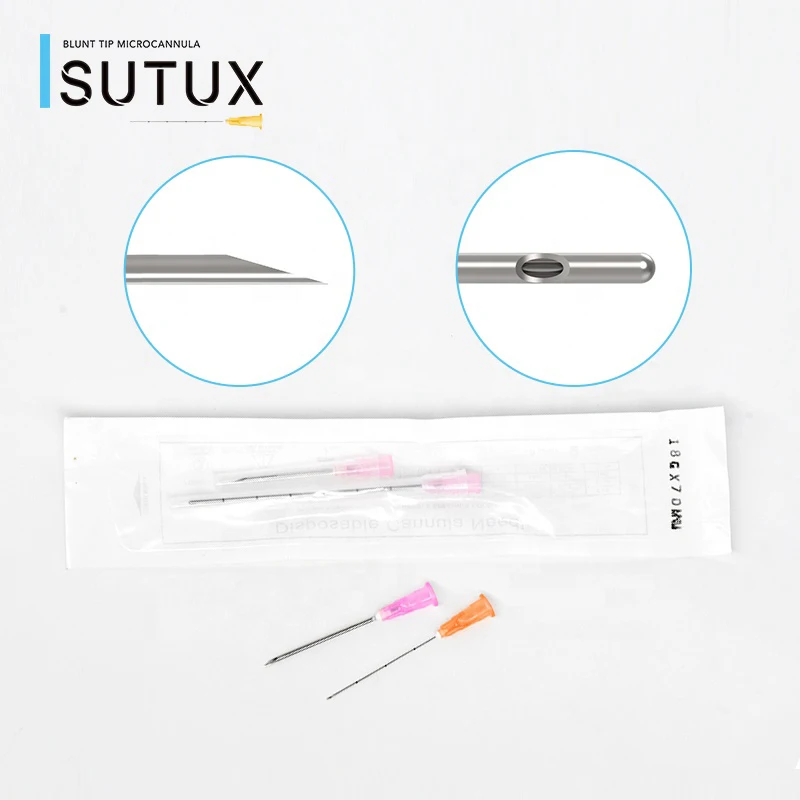 Sutux professional manufacture hyaluronic acid filler injection needle for filler injection