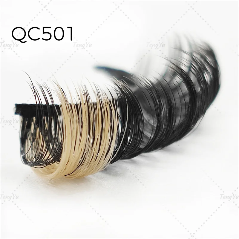 New arrival hot selling Curly fluffy Russian  strip lashes C CC D DD L curl faux mink Russian pink strip lashes