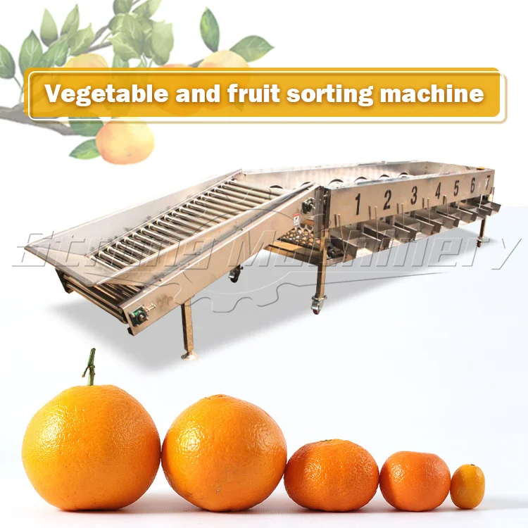 Industrial orange lemon tomato sorting machine agricultural automatic feed sorting machine citrus fruit sorting machine