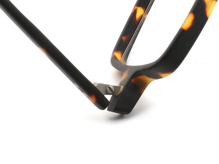 PES1 Retro Personality Rectangular Polygon Optical Glasses Optical Eyeglasses Tortoiseshell Transparent Acetic Acid Plate Solid