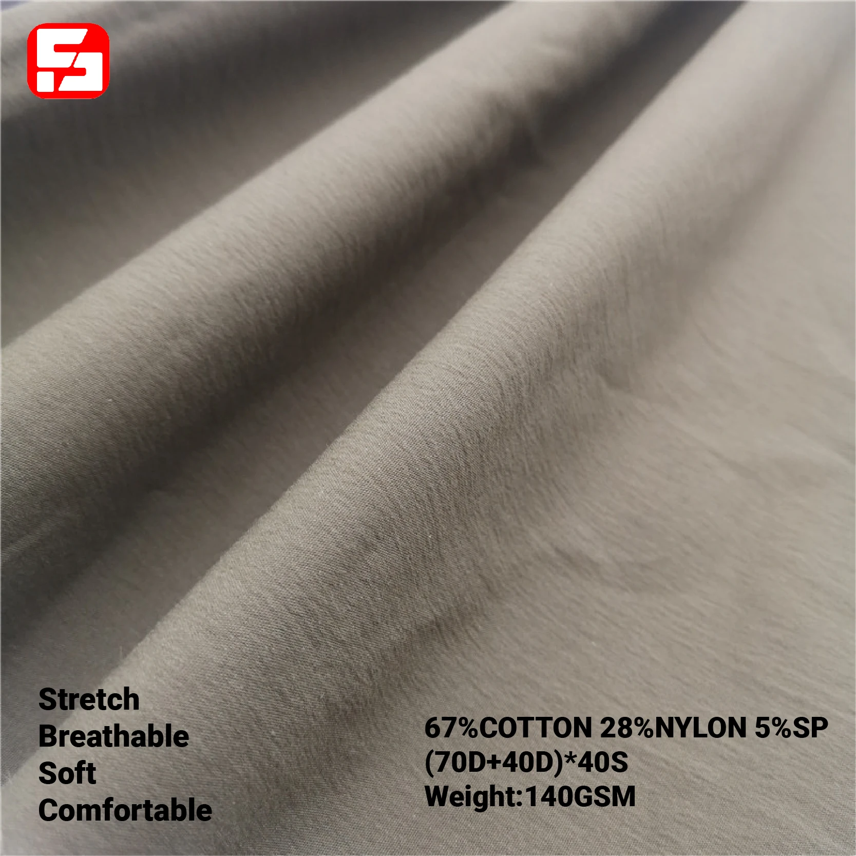 Фабричная Настройка 40s простой белый материал хлопок нейлон спандекс 2 способа стрейч ткань для мужской куртки