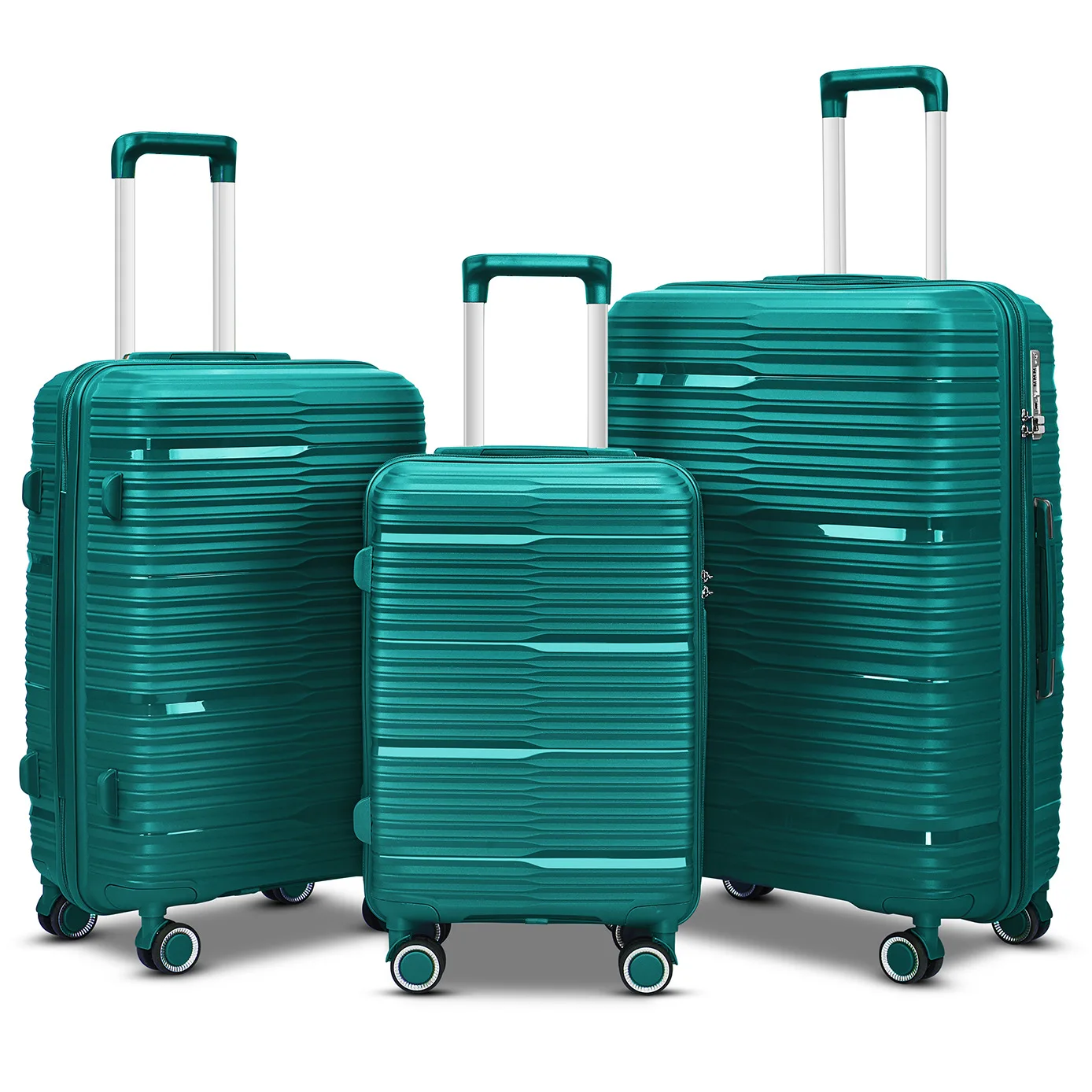100% PP Valiz set american turister suitcases wheel luggage 3 pieces eminent suitcase luggage box