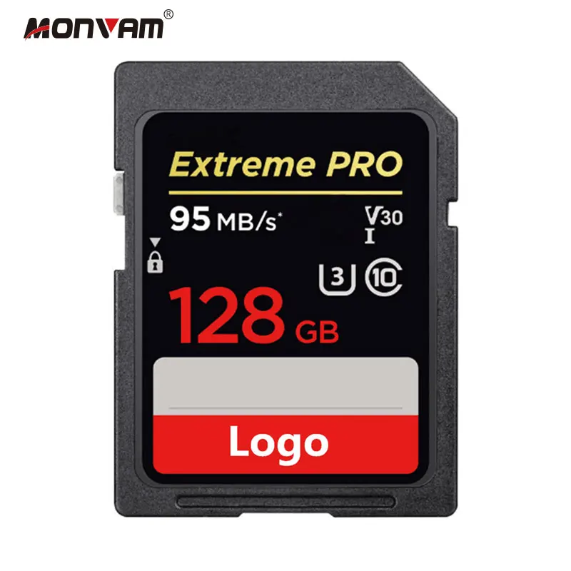 Extreme Pro 8 ГБ 16 32 64 Гб 128 до 95 Мб/с Uhs-i/u3 Sdxc флэш-карта памяти C10 V30 4k