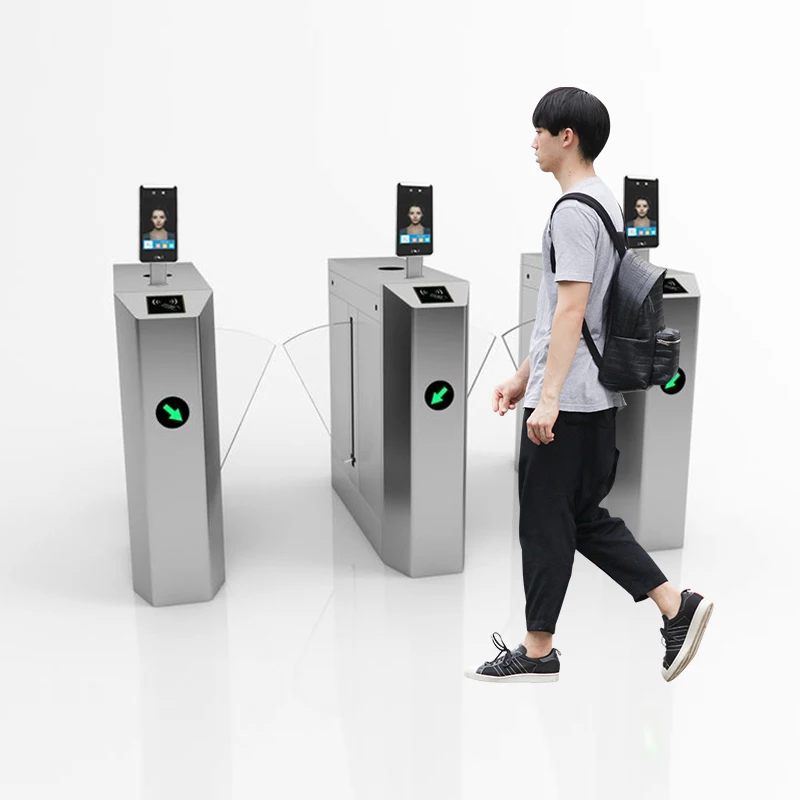 Security Access Control System Electronic Entrance Turnstile Gate Light Speed Swing Gates Turnstiles