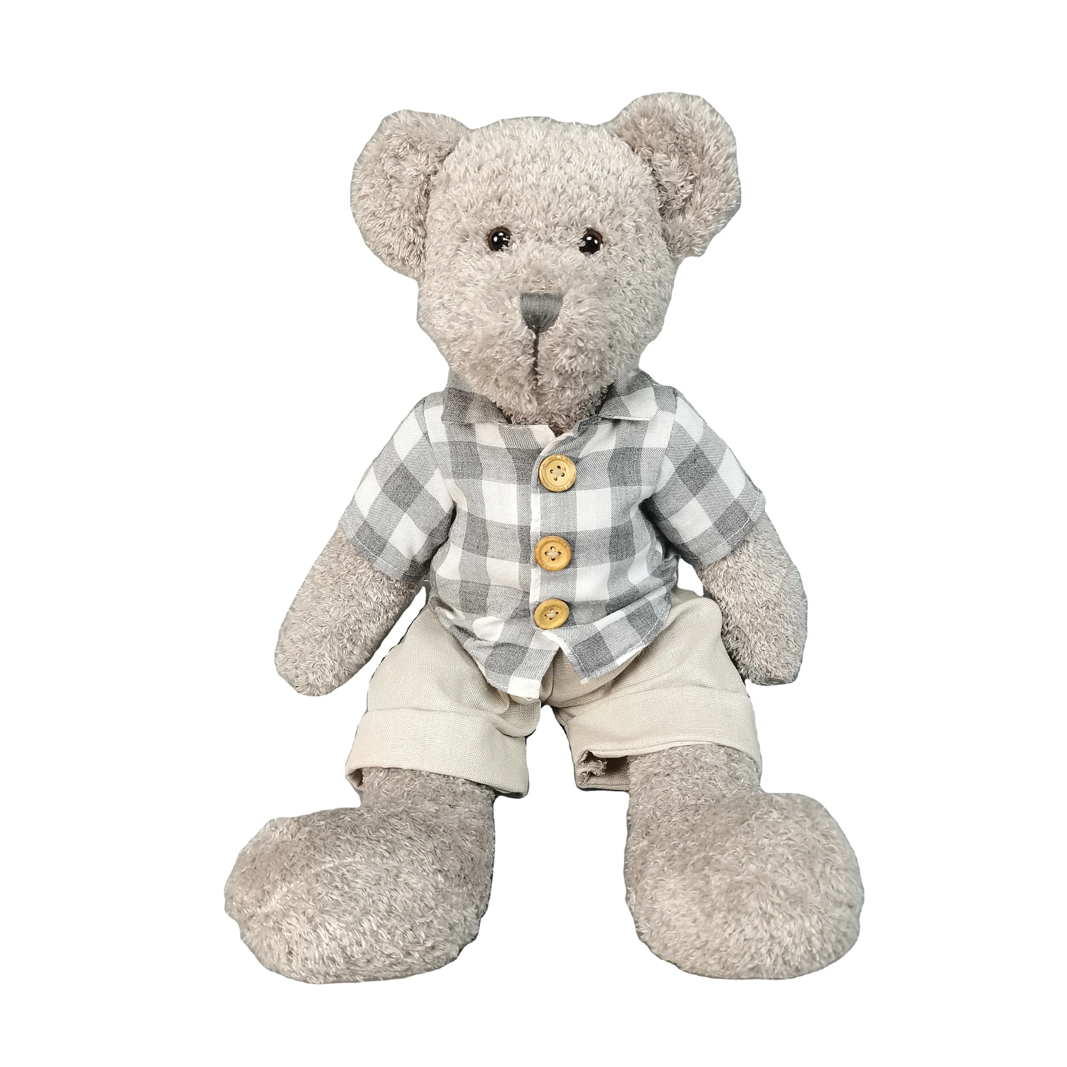 2022 Amazon Hot Selling Manufacturer popular gifts creative high quality plush stuffed toy clothing teddy bear with hig