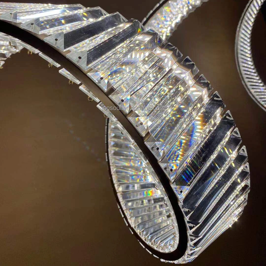 Jansoul lighting high-end chandelier crystal large celling light modern