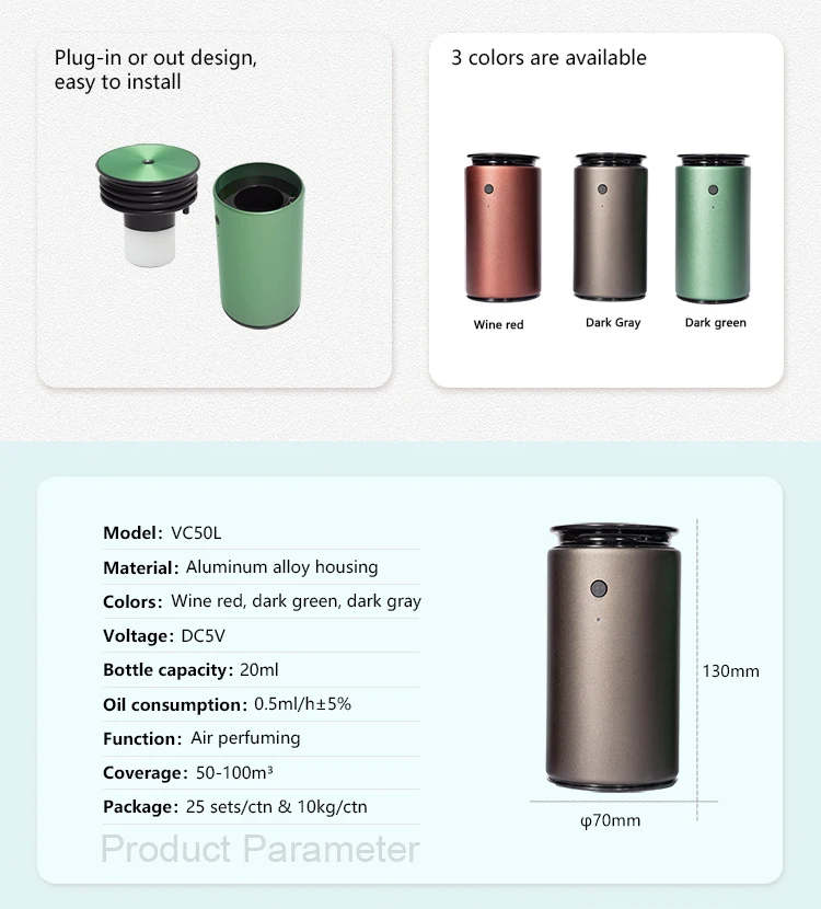 Vinescents 2023 Лидер продаж новый продукт CE ROHS Настольный очиститель воздуха HEPA фильтр персональный