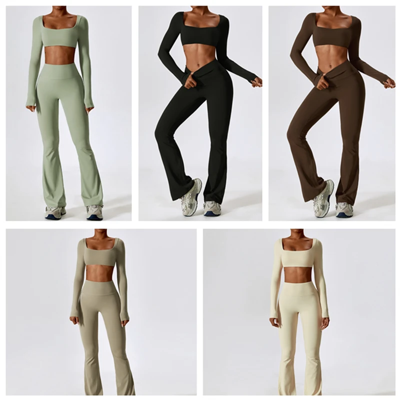 Женские спортивные Леггинсы с длинным рукавом