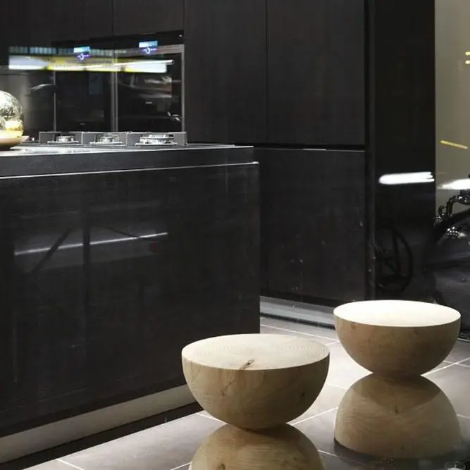 Round Solid Wood Top Side Table Pedestal End Table