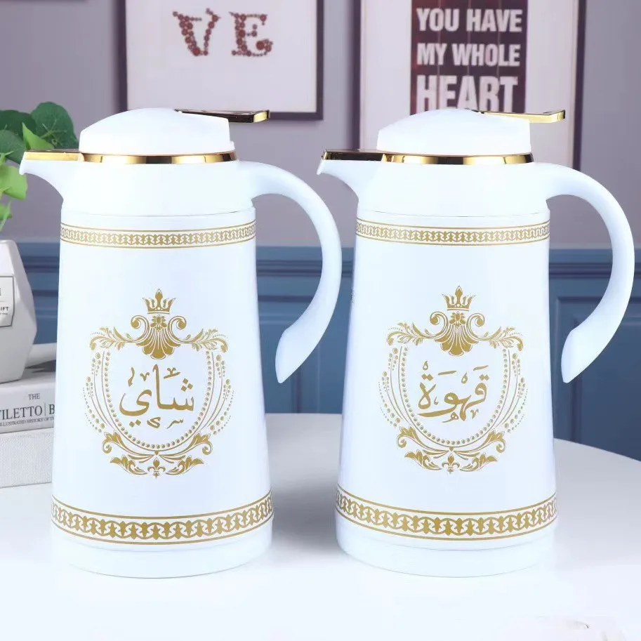 1L wholesales hot water bottle glass inner pot Plastic thermos Insulated Vacuum Thermos Flask