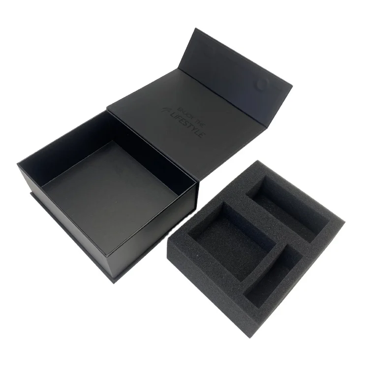 Custom Wholesale Size Corrugated Board Paper Box Black Mailer Shipping Box for Apparel Shoes Gift Box for Costume Scarf