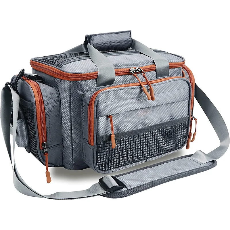 Heavy Duty EVA Fish Bait Box Holder Organizer Diamond Lattice Fishing Bags For Rods