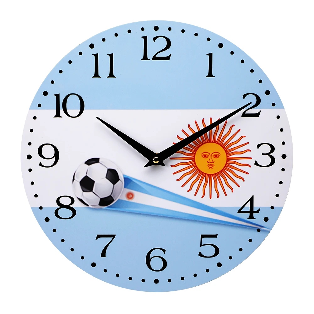 OEM European Custom cheap Modern MDF home decoration Wooden wall clock  for Living Room