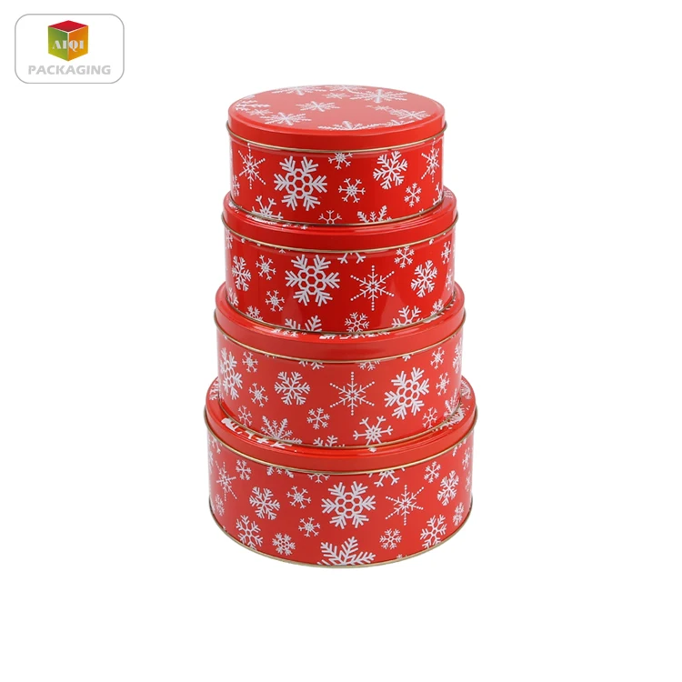 
colorful metal round tin box round cake tin 