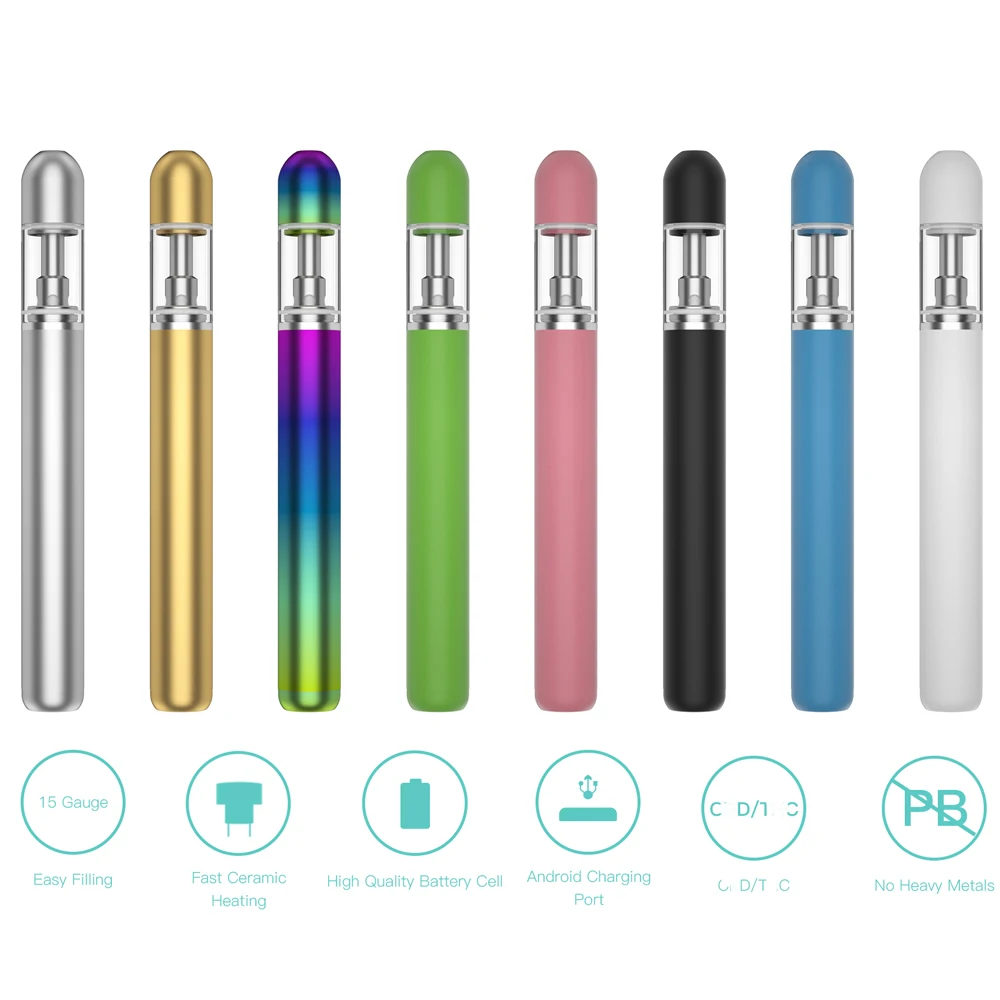 
Оптовая продажа картриджей Cbd 510 Thread Vape Pen CBD Battery 