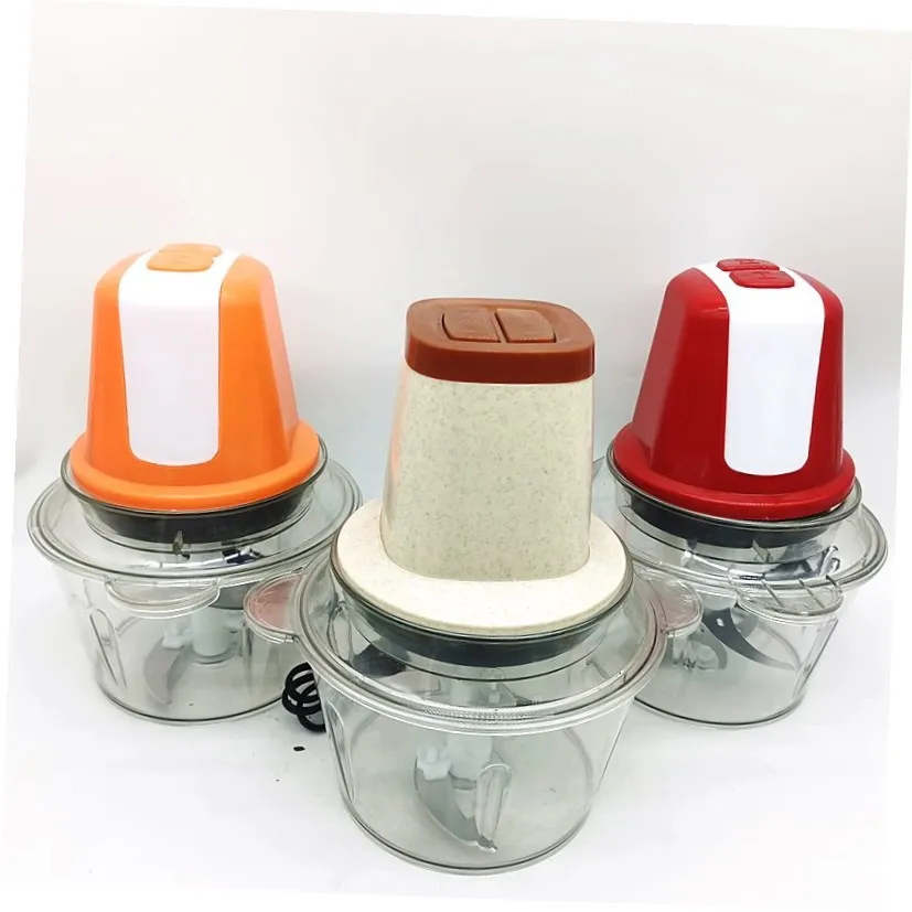 Бытовая электрическая мясорубка многофункциональный электрический кухонный комбайн 2 литра двойные шестерни кухонный комбайн мясорубка