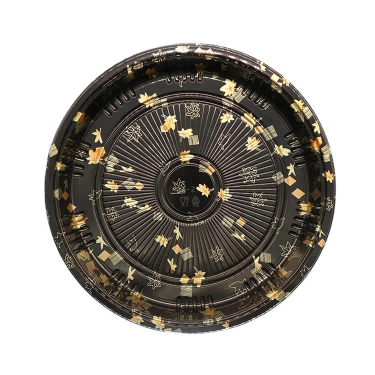 High Quality Sushi packaging box plastic round sushi Container