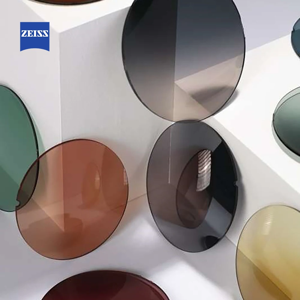 ZEISS Coatings on sunlens: flash Best Quality Optical Lens Cut Lens Blue China Resin Vision Color Lenses Material Origin