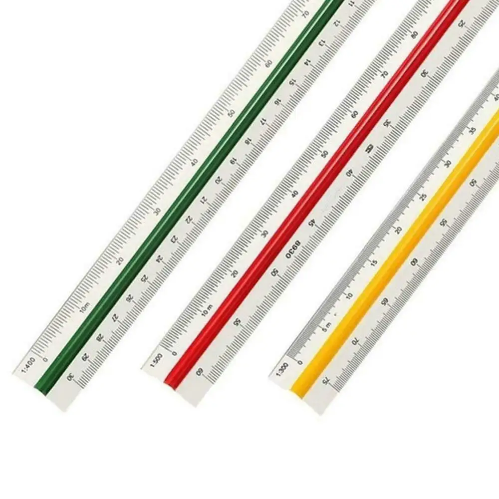 LULAND 30 см архитектурные инженеры лучшие Треугольные алюминиевые треугольные Металлические Линейки