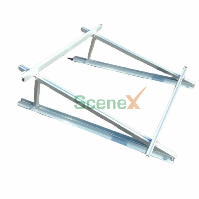 Solar roof adjustable10~60 degree triangle solar mounting rack factory price with high quality