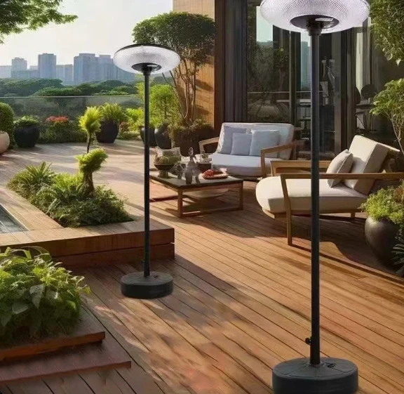 Solar Powered Outdoor Pathway Yard Patio Walkway Driveway Light Street Lights Watering Base Easy to Move LED Solar Garden Lamp