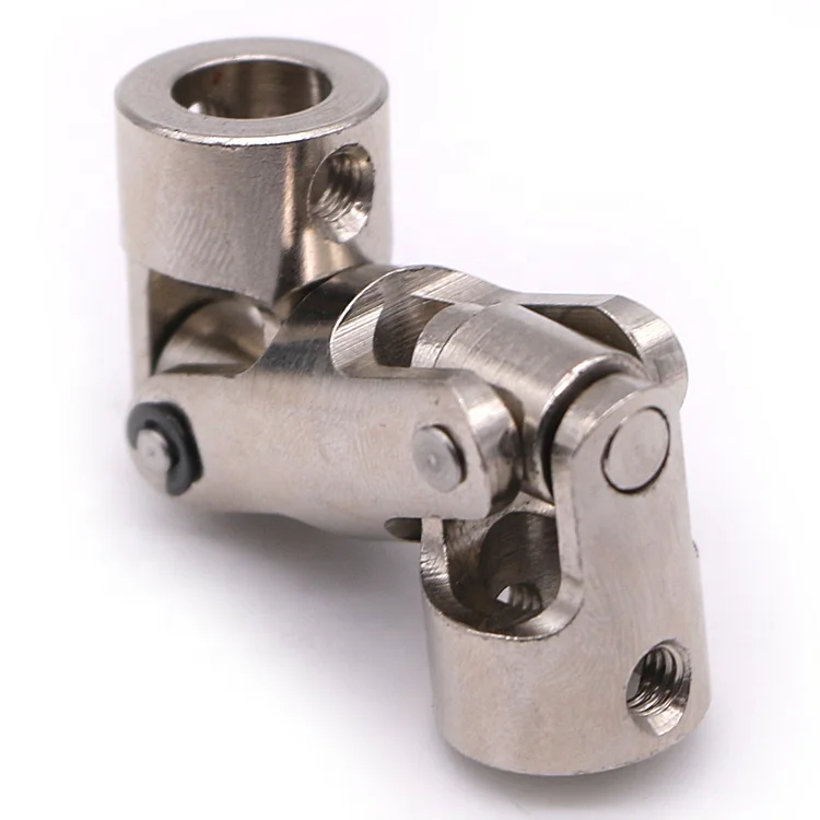 CNC Machining Stainless Steel Universal Double Cardan Joint Shaft Coupling Multi-Directional Rotation Accessories