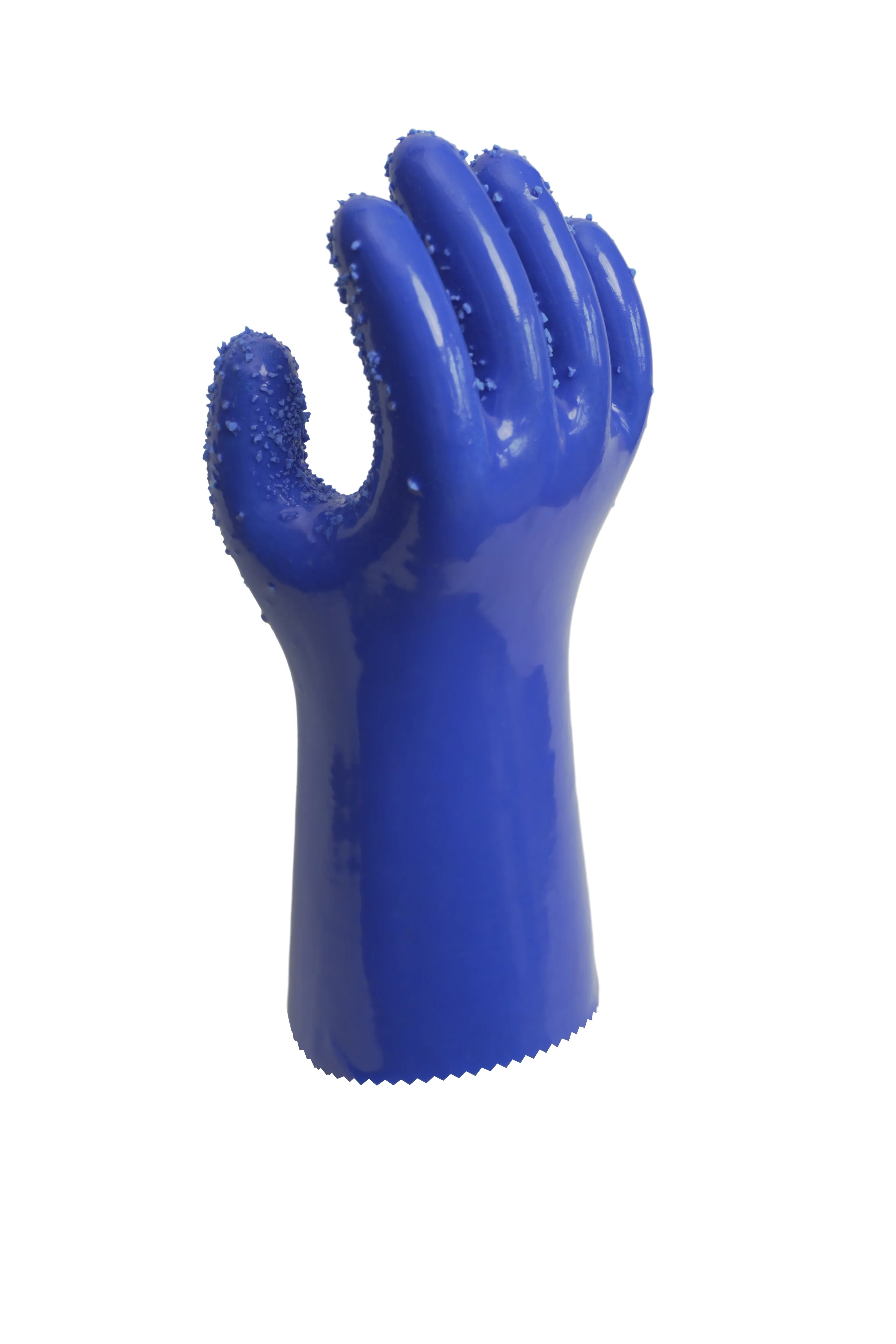 Seamless cotton liner PVC coating ,ultra oil and chemical durable PVC safety glove, with anti-slip dots on palm